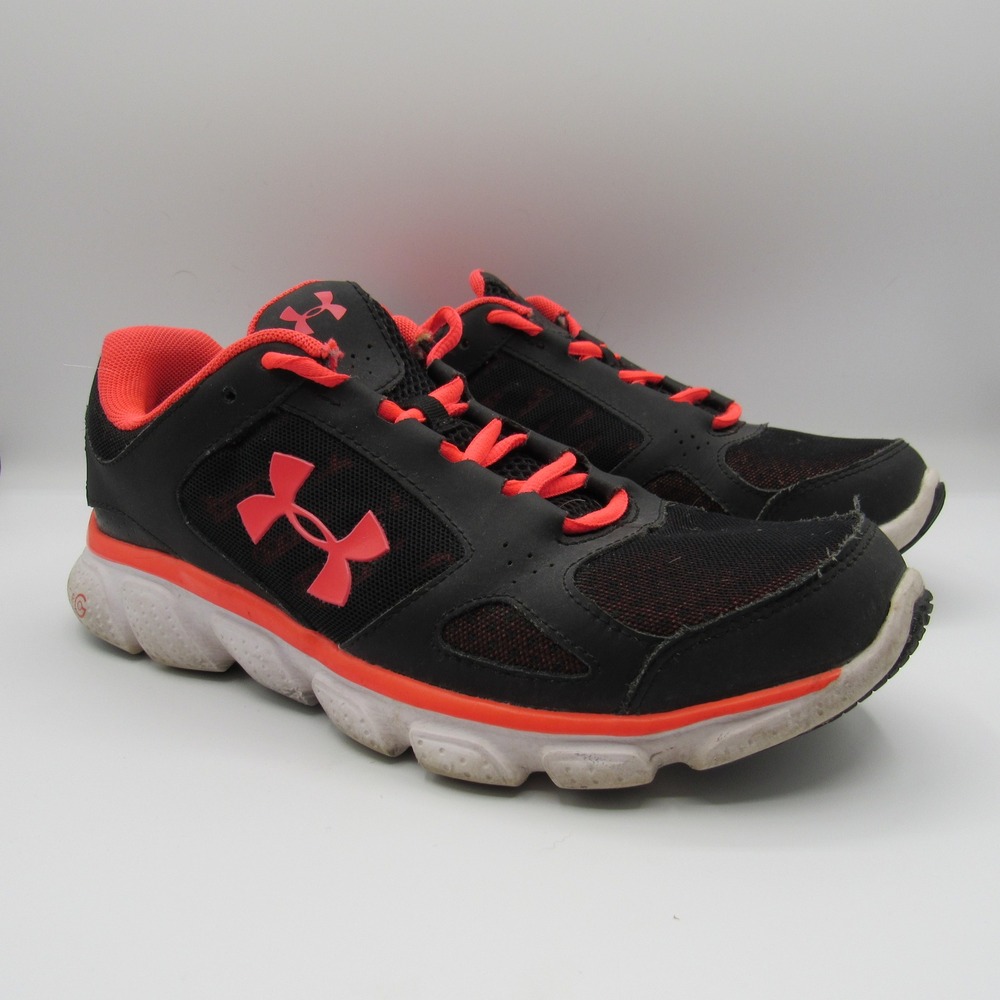 Under Armour Micro‎ G Running Shoes Womens Size 8 Black Pink Athletic Sneakers